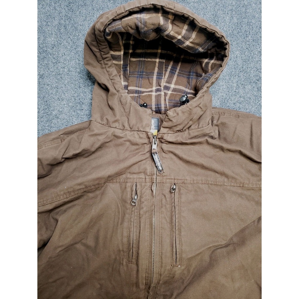 Berne Brown Duck Canvas Coat Jacket Mens XXL Hunting Work Chore Lined Carhartt - Picture 6 of 10